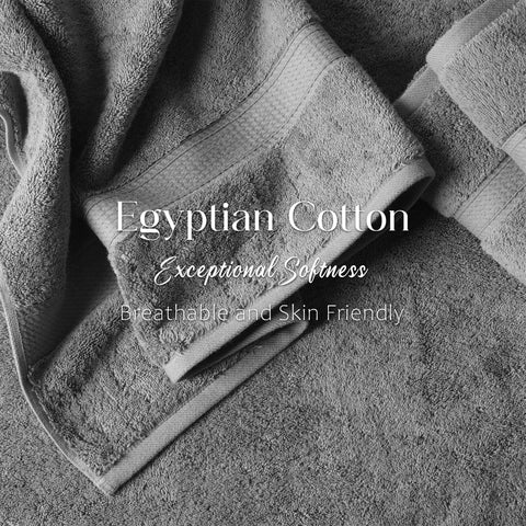 Egyptian Cotton Bath Towels Plush Absorbent Set of 2 Madison