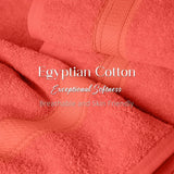 Egyptian Cotton Bath Towels Plush Absorbent Set of 2 Madison
