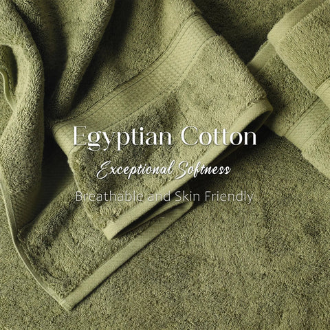 Egyptian Cotton Bath Towels Plush Absorbent Set of 2 Madison