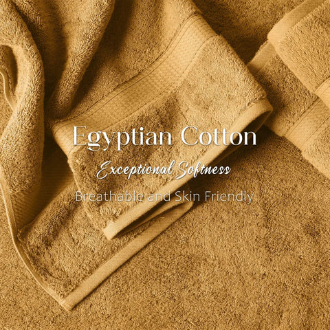 Egyptian Cotton Bath Towels Plush Absorbent Set of 2 Madison
