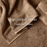 Egyptian Cotton Bath Towels Plush Absorbent Set of 2 Madison