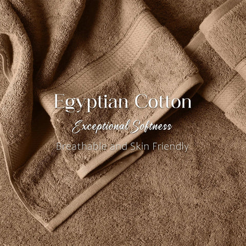 Egyptian Cotton Bath Towels Plush Absorbent Set of 2 Madison
