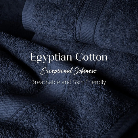 Egyptian Cotton Bath Towels Plush Absorbent Set of 2 Madison