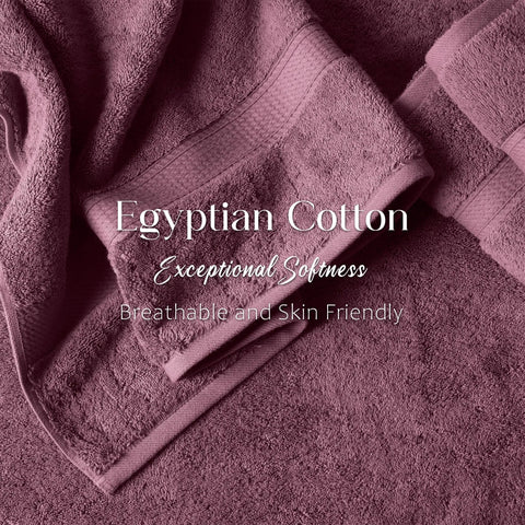 Egyptian Cotton Bath Towels Plush Absorbent Set of 2 Madison