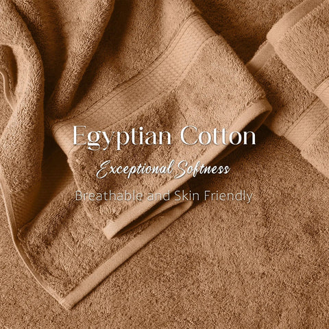 Egyptian Cotton Bath Towels Plush Absorbent Set of 2 Madison