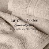 Madison Egyptian Cotton Plush Thick Absorbent Bath Towel Set of 2