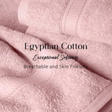Egyptian Cotton Bath Towels Plush Absorbent Set of 2 Madison