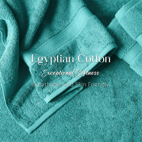 Egyptian Cotton Bath Towels Plush Absorbent Set of 2 Madison