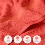 Egyptian Cotton Bath Towels Plush Absorbent Set of 2 Madison