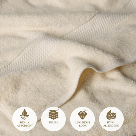Egyptian Cotton Madison Plush Towel Set 3 Piece