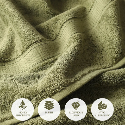 Egyptian Cotton Madison Plush Towel Set 3 Piece