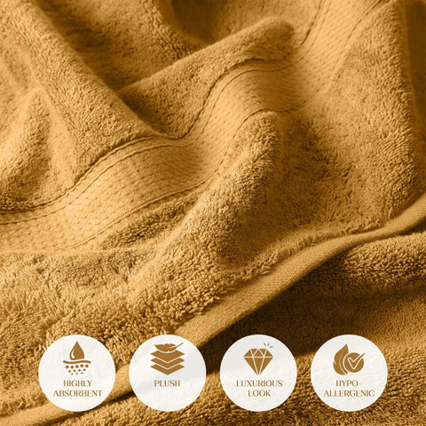 Egyptian Cotton Bath Towels Plush Absorbent Set of 2 Madison