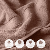 Egyptian Cotton Bath Towels Plush Absorbent Set of 2 Madison