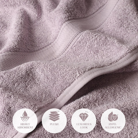 Egyptian Cotton Bath Towels Plush Absorbent Set of 2 Madison