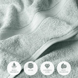 Madison Egyptian Cotton Plush Thick Absorbent Bath Towel Set of 2