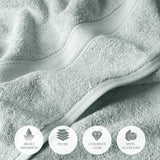 Egyptian Cotton Bath Towels Plush Absorbent Set of 2 Madison