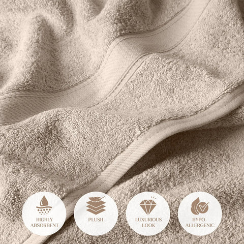 Egyptian Cotton Madison Plush Towel Set 3 Piece