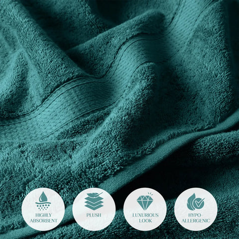 Egyptian Cotton Bath Towels Plush Absorbent Set of 2 Madison