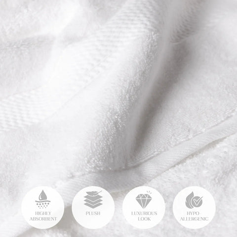 Egyptian Cotton Bath Towels Plush Absorbent Set of 2 Madison