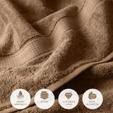 Egyptian Cotton Bath Towels Plush Absorbent Set of 2 Madison