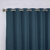 Classic Modern Solid Room Darkening Blackout Curtain Panels, Set of 2