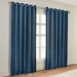 Classic Modern Solid Room Darkening Blackout Curtain Panels, Set of 2