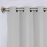 Classic Modern Solid Room Darkening Blackout Curtain Panels, Set of 2
