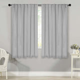 Blackout Window Curtains Solid Room Darkening Back Tab Set of 2