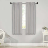 Solid Room Darkening Blackout Curtain Panels, Back Tabs, Set of 2