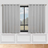 Classic Modern Solid Room Darkening Blackout Curtain Panels, Set of 2