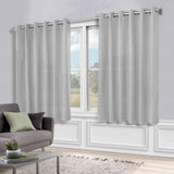 Classic Modern Solid Room Darkening Blackout Curtain Panels, Set of 2