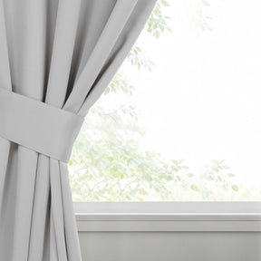 Classic Modern Solid Room Darkening Blackout Curtain Panels, Set of 2