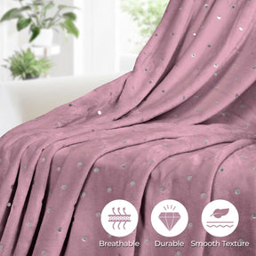Fleece Plush Medium Weight Fluffy Soft Decorative Blanket Or Throw