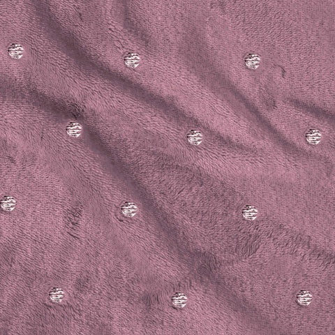 Fleece Plush Medium Weight Fluffy Soft Decorative Polka Dot Blanket