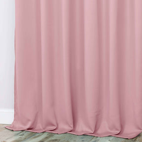 Classic Modern Solid Room Darkening Blackout Curtain Panels, Set of 2