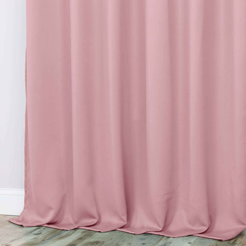 Classic Modern Solid Room Darkening Blackout Curtain Panels, Set of 2