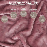 Superior Fleece Plush Medium Weight Fluffy Soft Decorative Throw