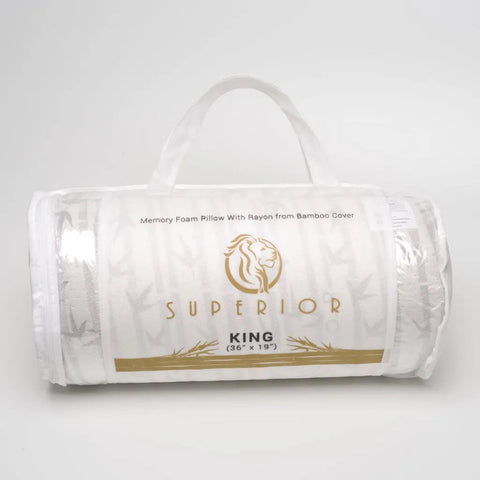 Shredded Memory Foam Pillow with Removable Rayon from Bamboo Cover
