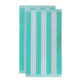 Striped Oversized Cotton Beach Towel Set of 2, 4, or 6 Piece