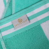 Striped Oversized Cotton Beach Towel Set of 2, 4, or 6 Piece