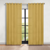 Classic Modern Solid Room Darkening Blackout Curtain Panels, Set of 2