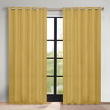 Classic Modern Solid Room Darkening Blackout Curtain Panels, Set of 2