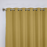 Classic Modern Solid Room Darkening Blackout Curtain Panels, Set of 2