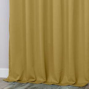 Classic Modern Solid Room Darkening Blackout Curtain Panels, Set of 2