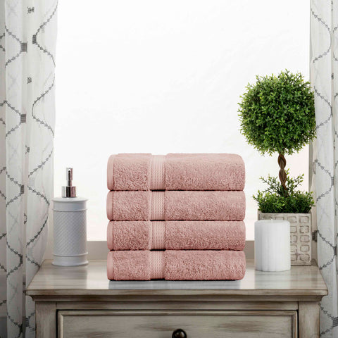 Egyptian Cotton Hand Towels 4-Piece Plush Set by Madison