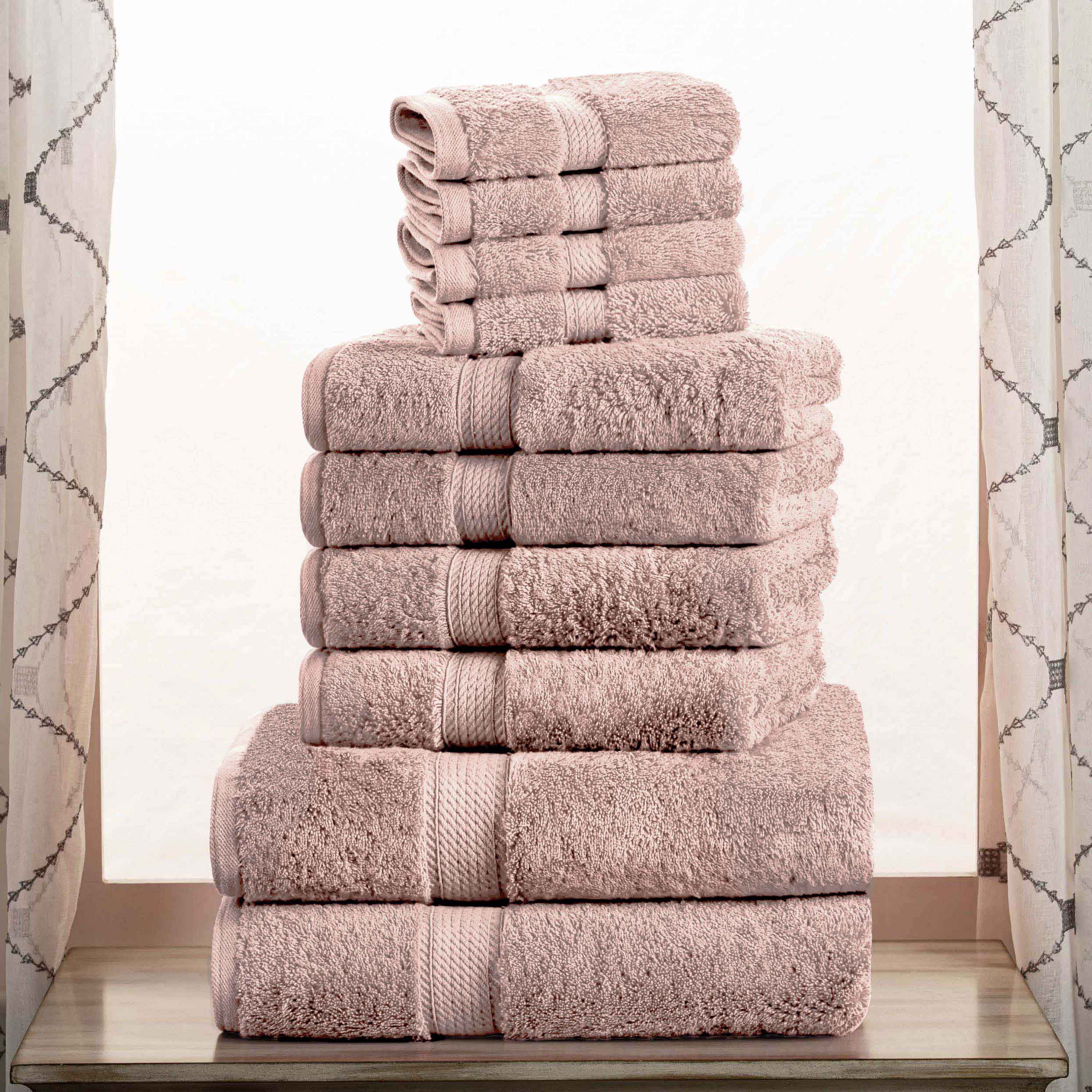 Madison Egyptian Cotton Pile Plush Heavyweight 10 Piece Towel Set