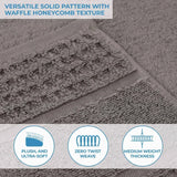 Napa Zero Twist Cotton Solid Waffle Honeycomb Hand Towel Set of 6