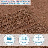 Napa Zero Twist Cotton Solid Waffle Honeycomb 3 Piece Towel Set
