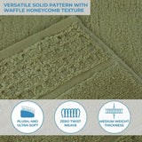 Napa Zero Twist Cotton Solid Waffle Honeycomb Hand Towel Set of 6