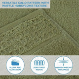 Zero Twist Cotton Waffle Towel Set 6-Piece - Napa